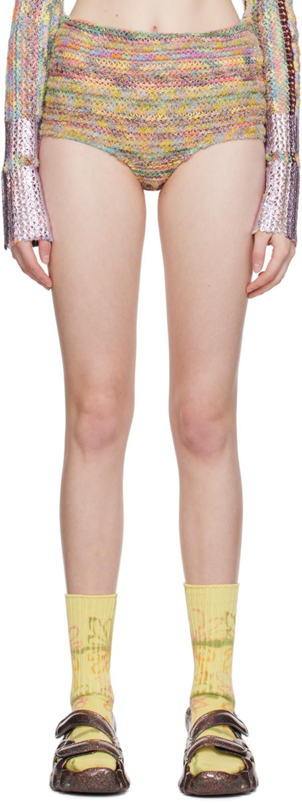 Multicolor Vitelli Edition Tap Shorts by COLLINA STRADA