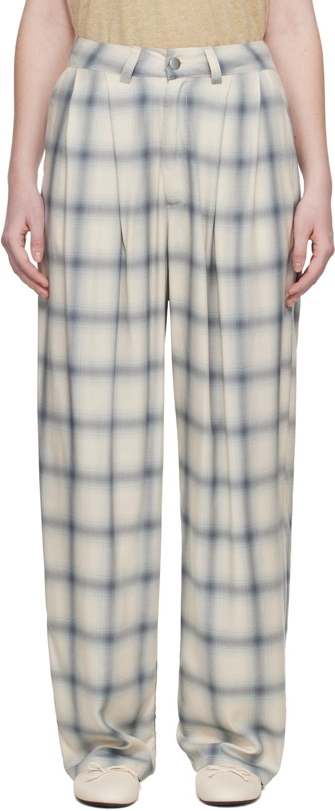 Off White Catchfly Trousers by COLLINA STRADA