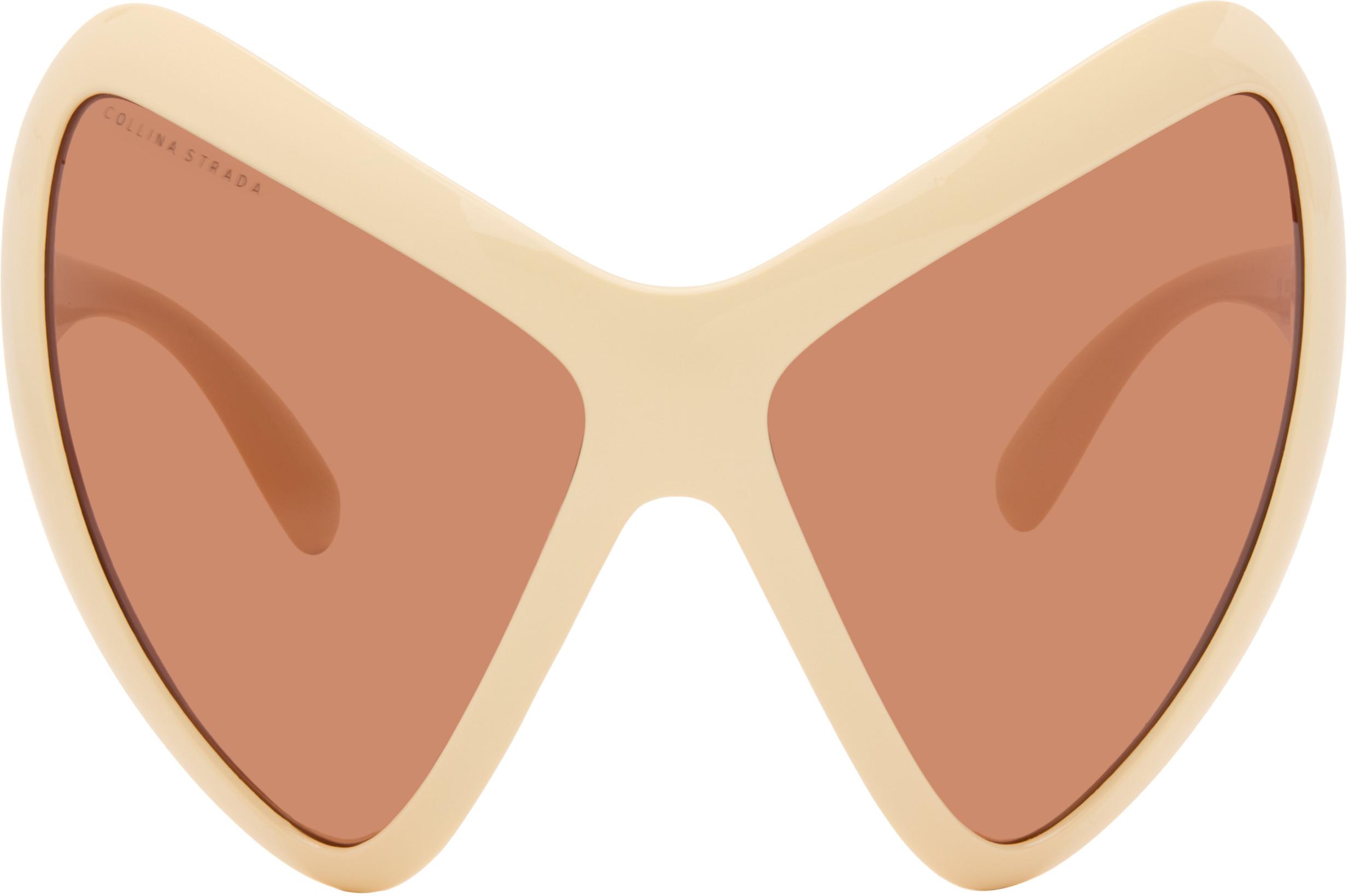 Off-White Mariposa Sunglasses by COLLINA STRADA