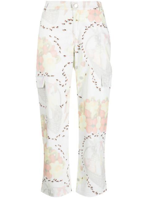 graphic-print trousers by COLLINA STRADA