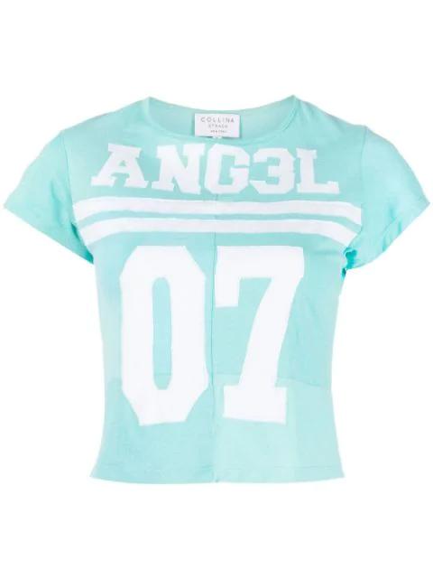 logo-print short-sleeved T-shirt by COLLINA STRADA