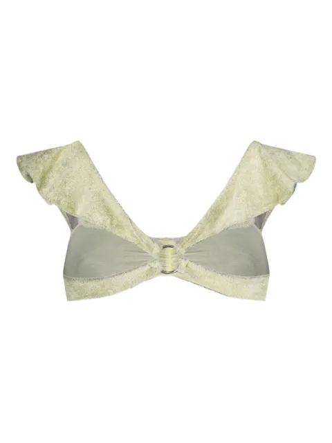 ruffled bralette by COLLINA STRADA