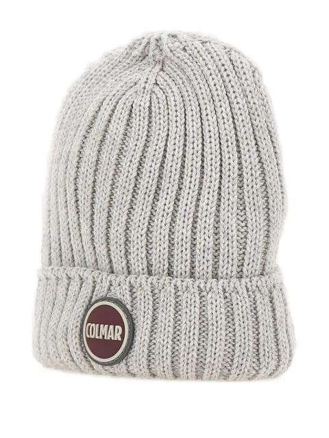 ribbed logo-patch beanie hat by COLMAR ORIGINALS