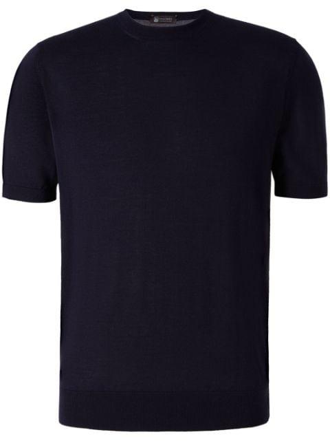 crew-neck fine-knit T-shirt by COLOMBO