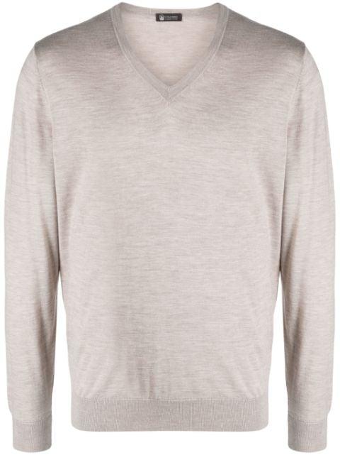 fine-knit V-neck jumper by COLOMBO