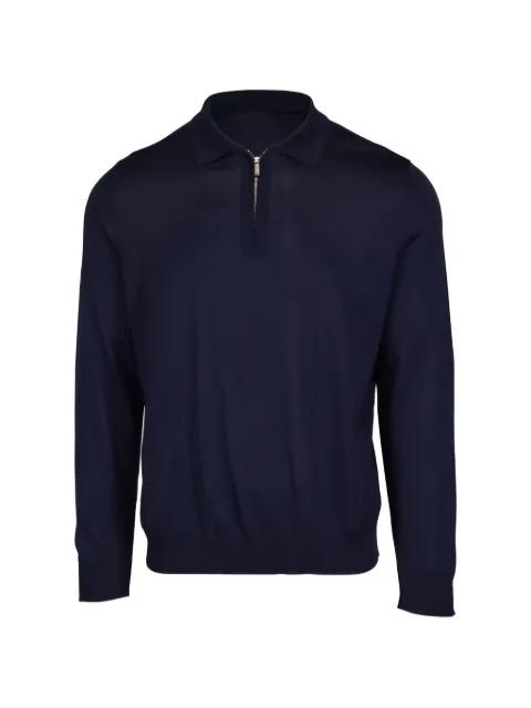 quarter zip-up polo shirt by COLOMBO