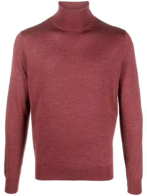 roll neck fine knit jumper by COLOMBO