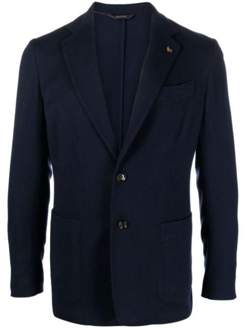 single-breasted wool blazer by COLOMBO
