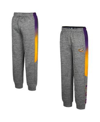 Big Boys and Girls Gray LSU Tigers The Gang Pants by COLOSSEUM