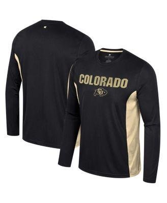 Men's Black Colorado Buffaloes Warm Up Long Sleeve T-shirt by COLOSSEUM
