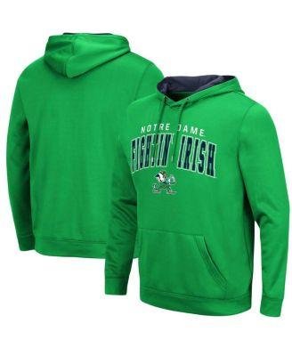 Men's Green Notre Dame Fighting Irish Resistance&nbsp;Pullover Hoodie by COLOSSEUM