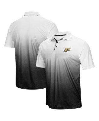 Men's Heathered Gray Purdue Boilermakers Magic Team Logo Polo Shirt by COLOSSEUM
