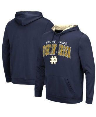 Men's Navy Notre Dame Fighting Irish Resistance&nbsp;Pullover Hoodie by COLOSSEUM
