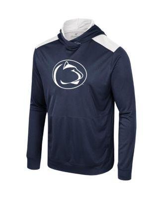 Men's Navy Penn State Nittany Lions Warm Up Long Sleeve Hoodie T-shirt by COLOSSEUM