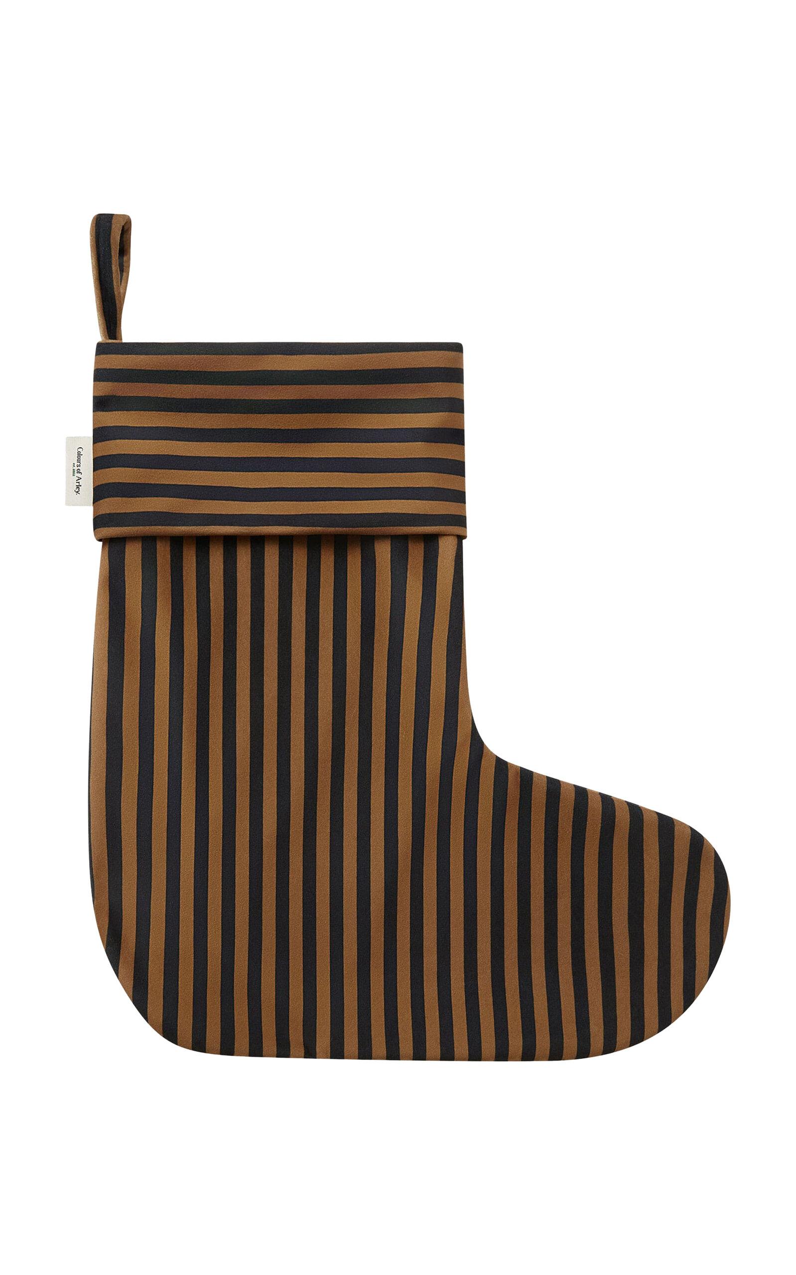 Colours of Arley - Recycled Velvet Stocking - Brown - Moda Operandi by COLOURS OF ARLEY