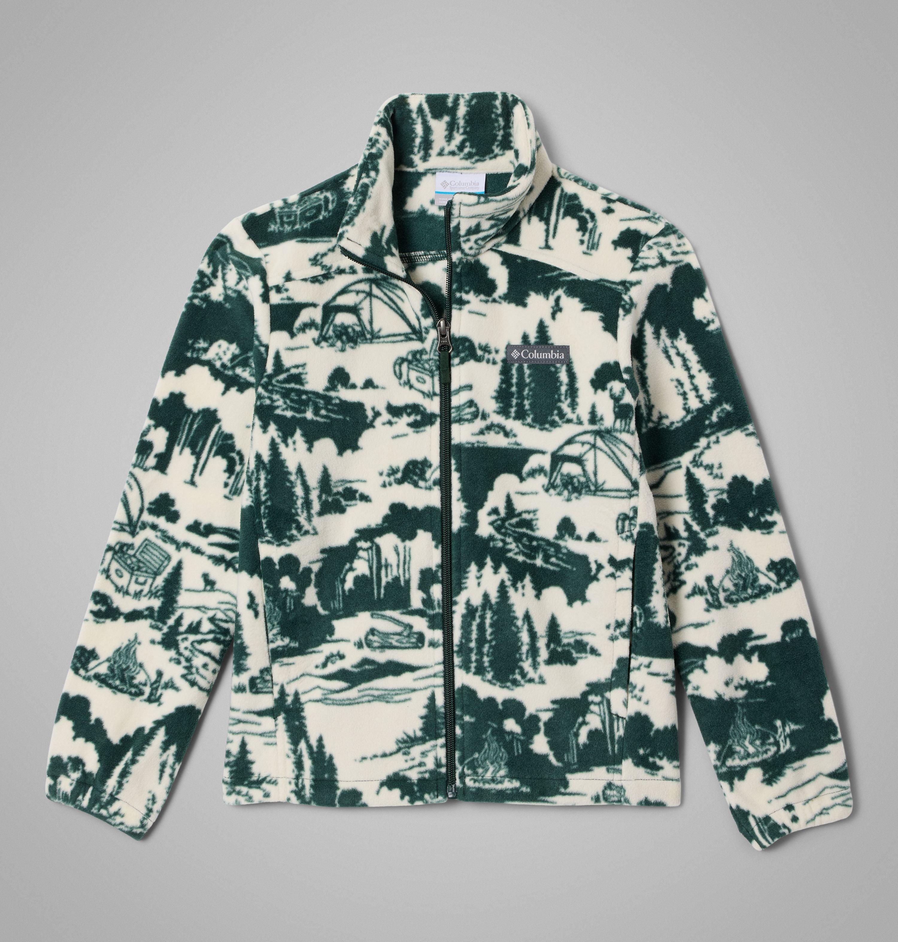 Columbia Boys' Castle Dale Printed Full Zip Fleece by COLUMBIA