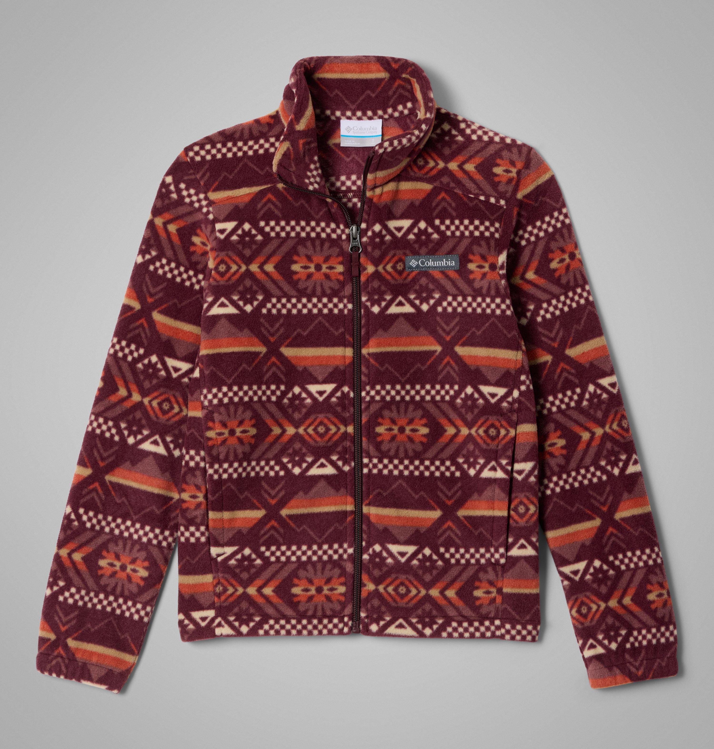 Columbia Boys' Castle Dale Printed Full Zip Fleece by COLUMBIA