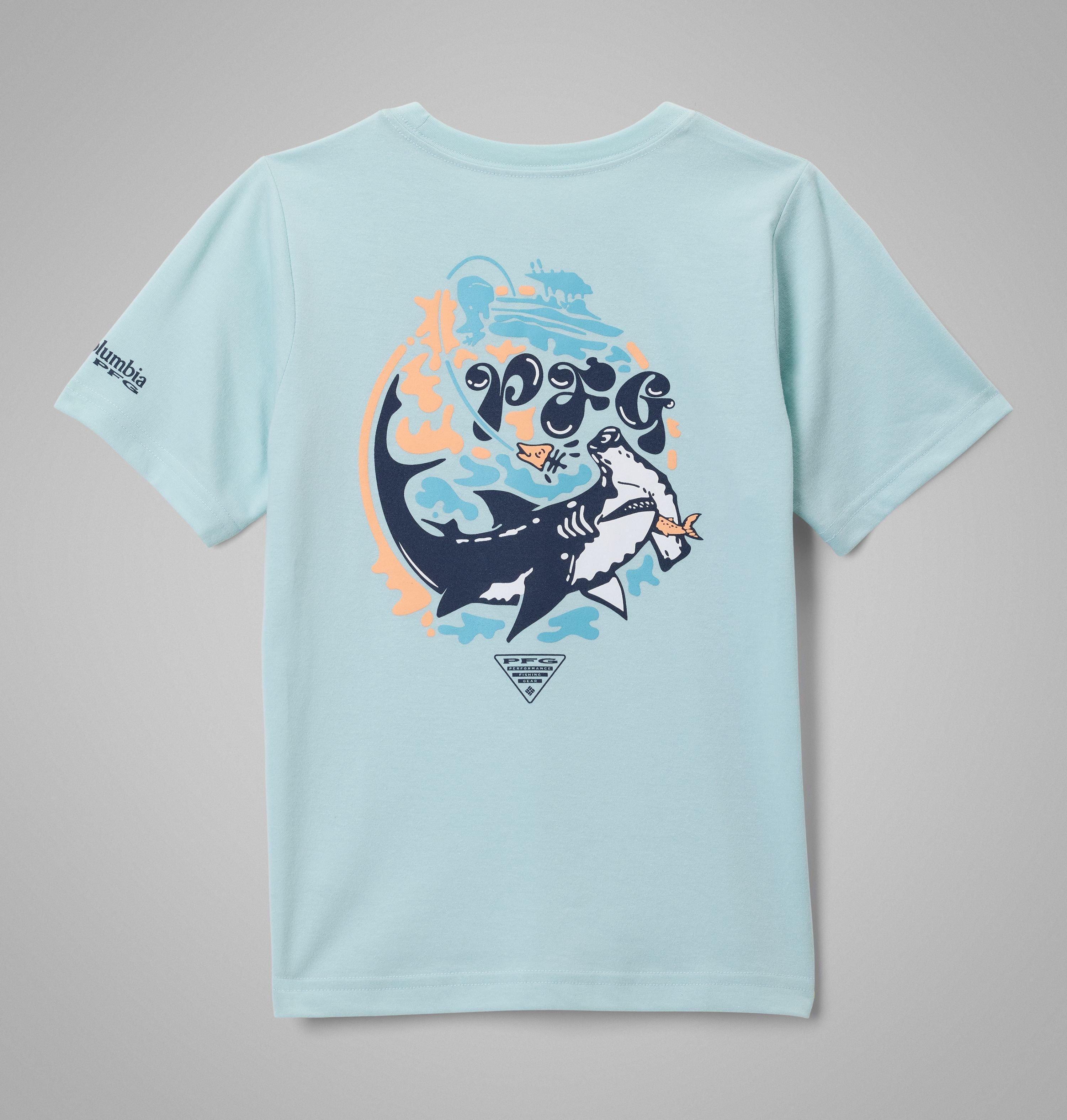 Columbia Boys' PFG Palm Waves Short Sleeve T-Shirt by COLUMBIA