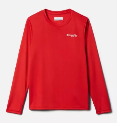 Columbia Boys' PFG Terminal Tackle Fish Flag Long Sleeve Shirt by COLUMBIA