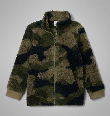 Columbia Boys' Rugged Ridge II Printed Sherpa Full Zip Jacket by COLUMBIA