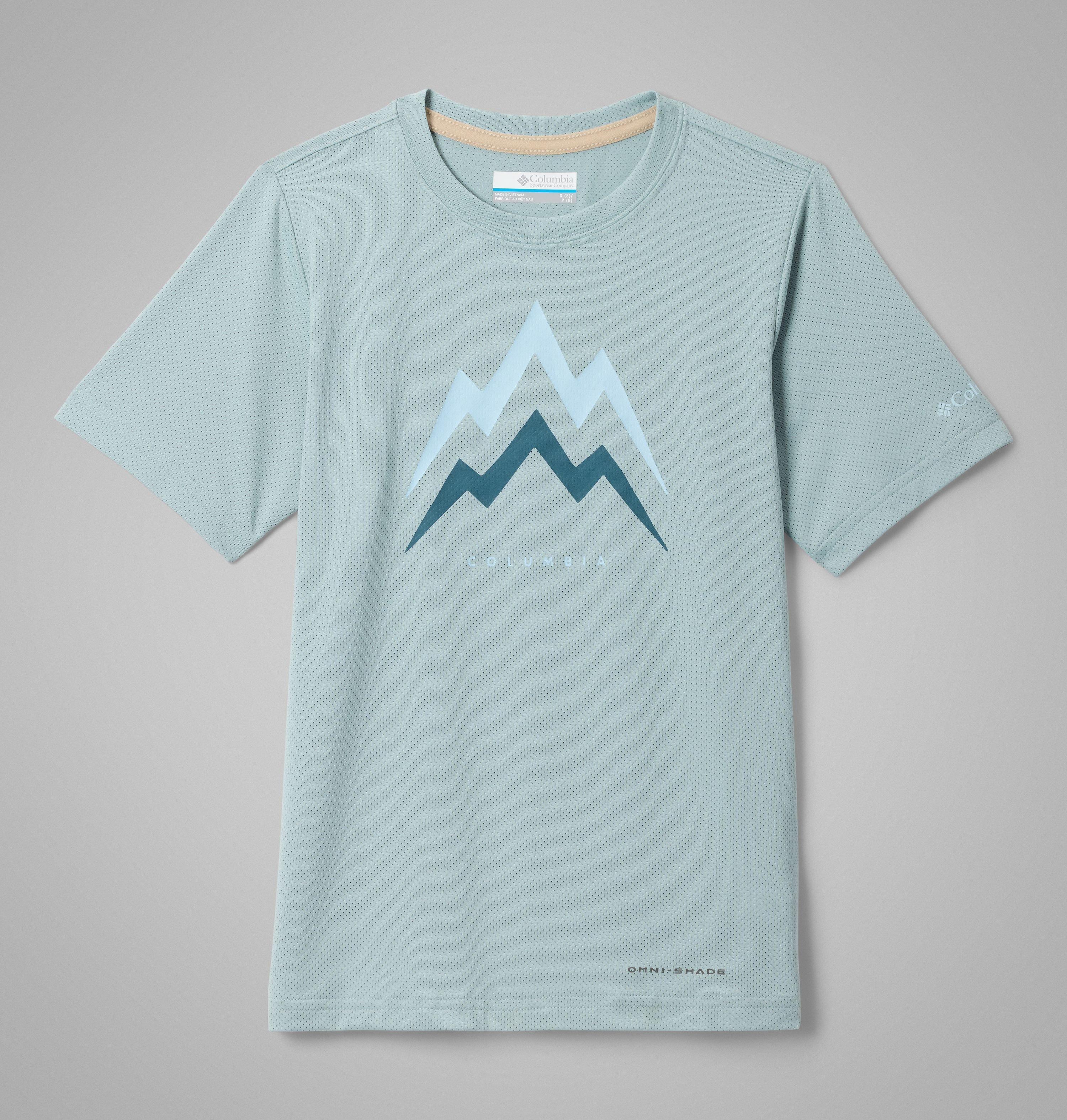 Columbia Boys' Tech Trail Utility Short Sleeve Graphic Crew by COLUMBIA