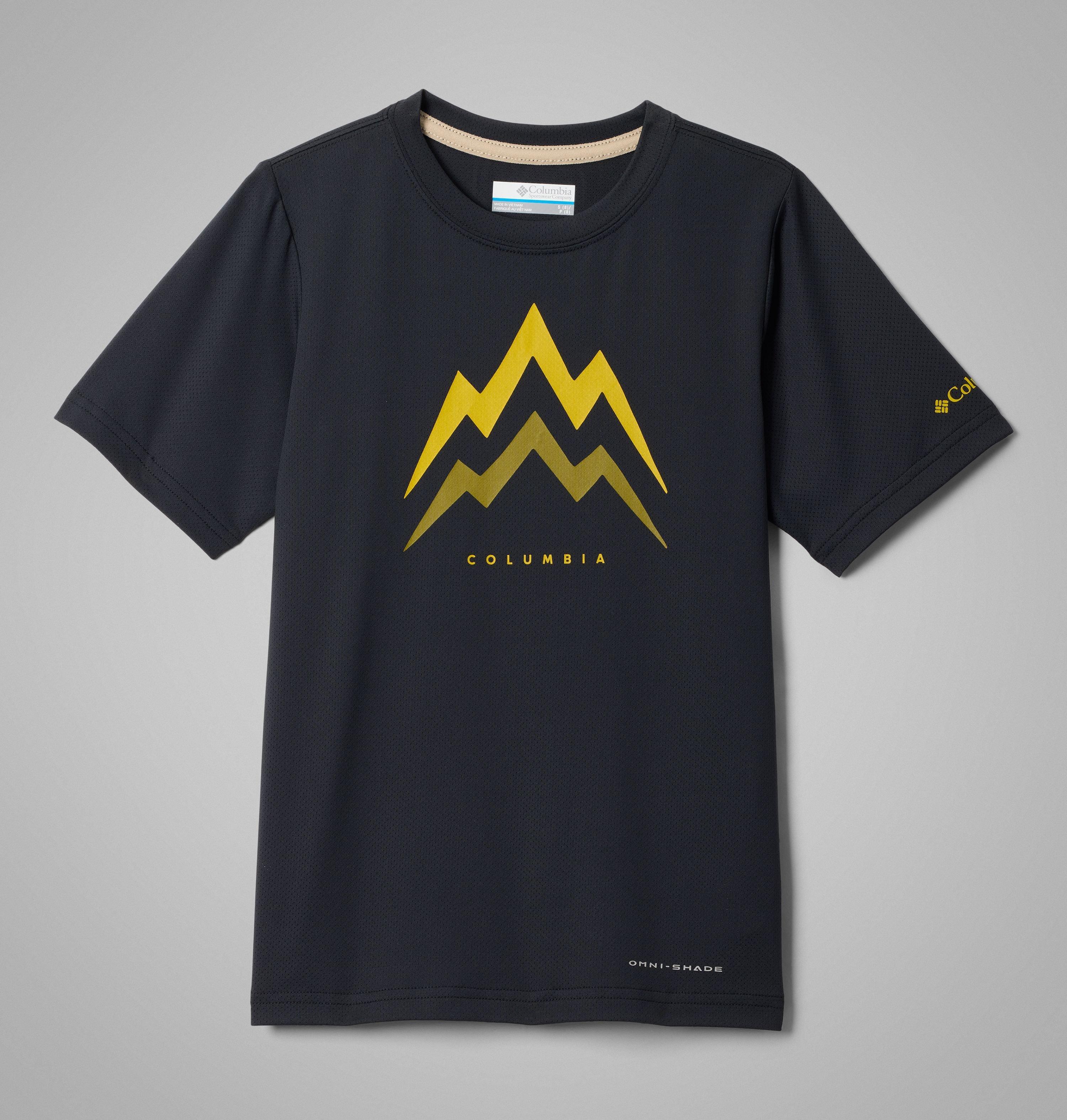 Columbia Boys' Tech Trail Utility Short Sleeve Graphic Crew by COLUMBIA