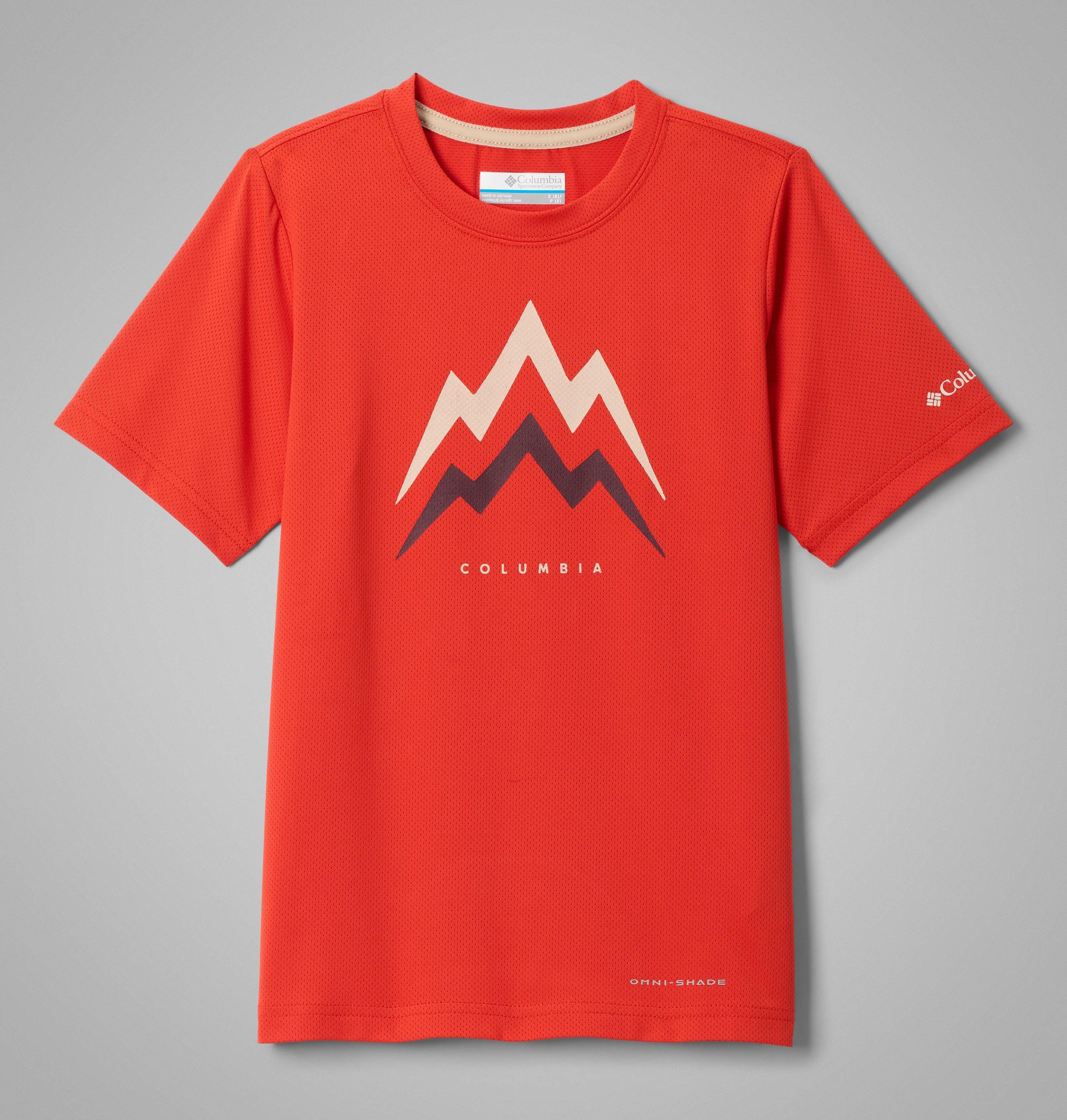 Columbia Boys' Tech Trail Utility Short Sleeve Graphic Crew by COLUMBIA
