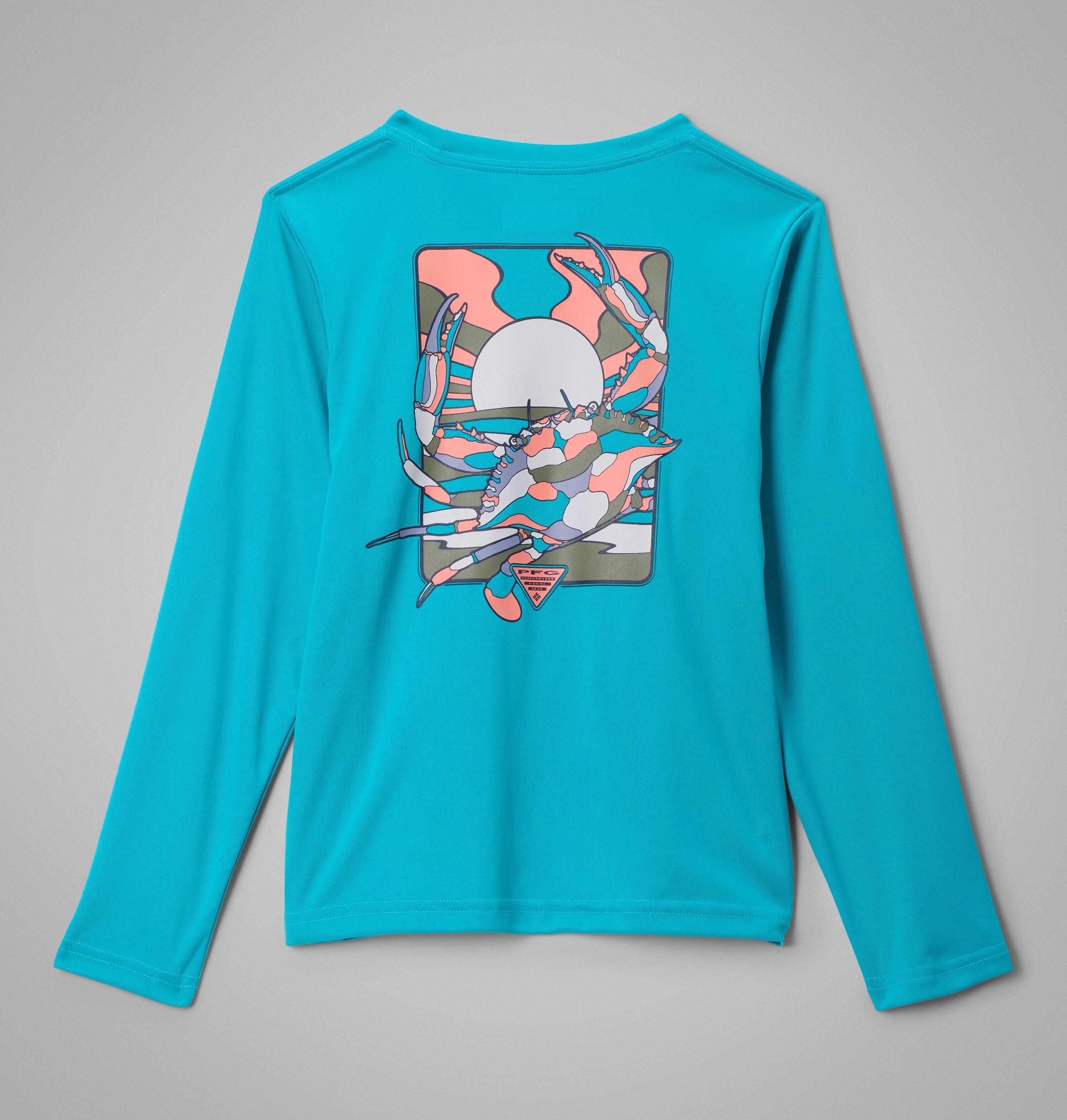Columbia Boys' Terminal Tackle PFG Fish Shine Long Sleeve Shirt by COLUMBIA