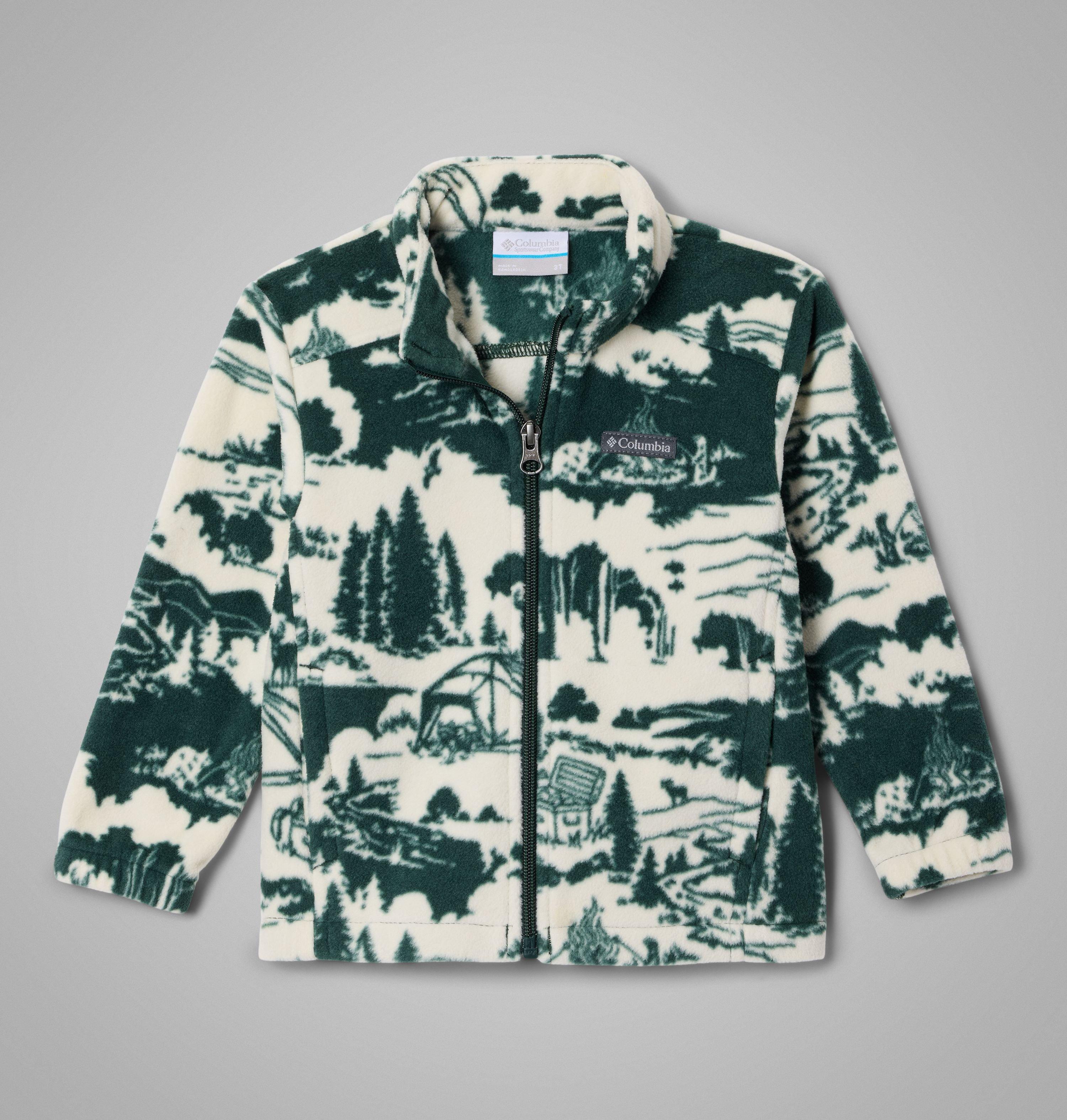 Columbia Boys' Toddler Castle Dale Printed Full Zip Fleece by COLUMBIA