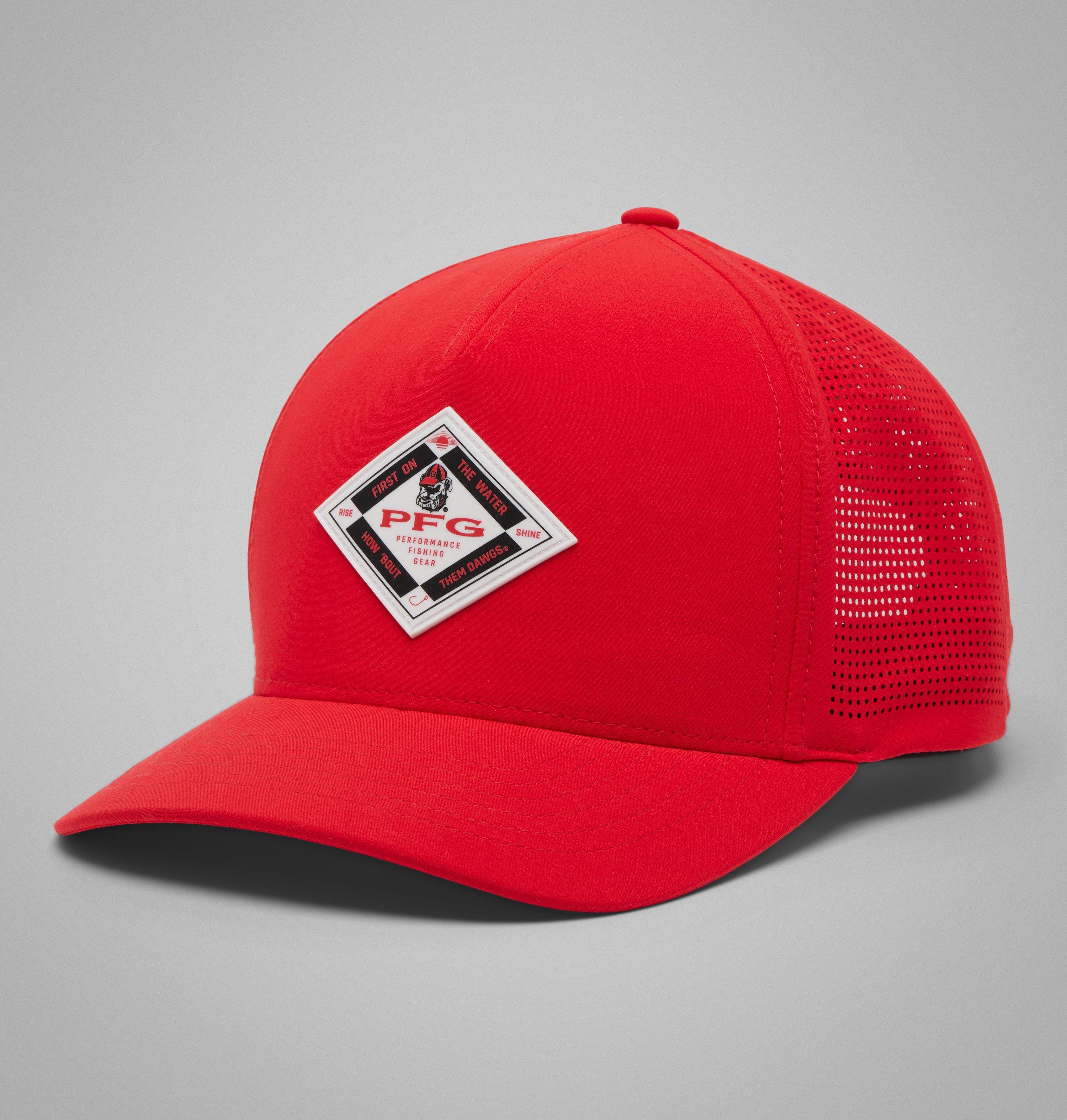 Columbia Collegiate PFG Elite 3D Stretch Snap Back - Georgia by COLUMBIA