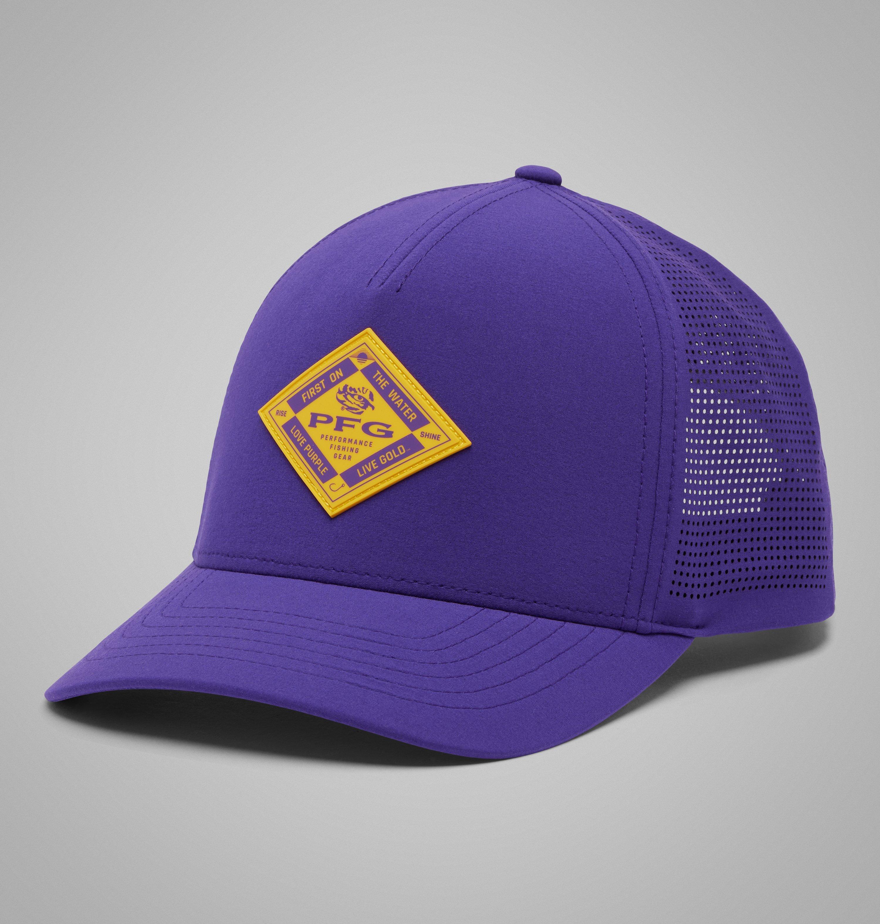 Columbia Collegiate PFG Elite 3D Stretch Snap Back - LSU by COLUMBIA