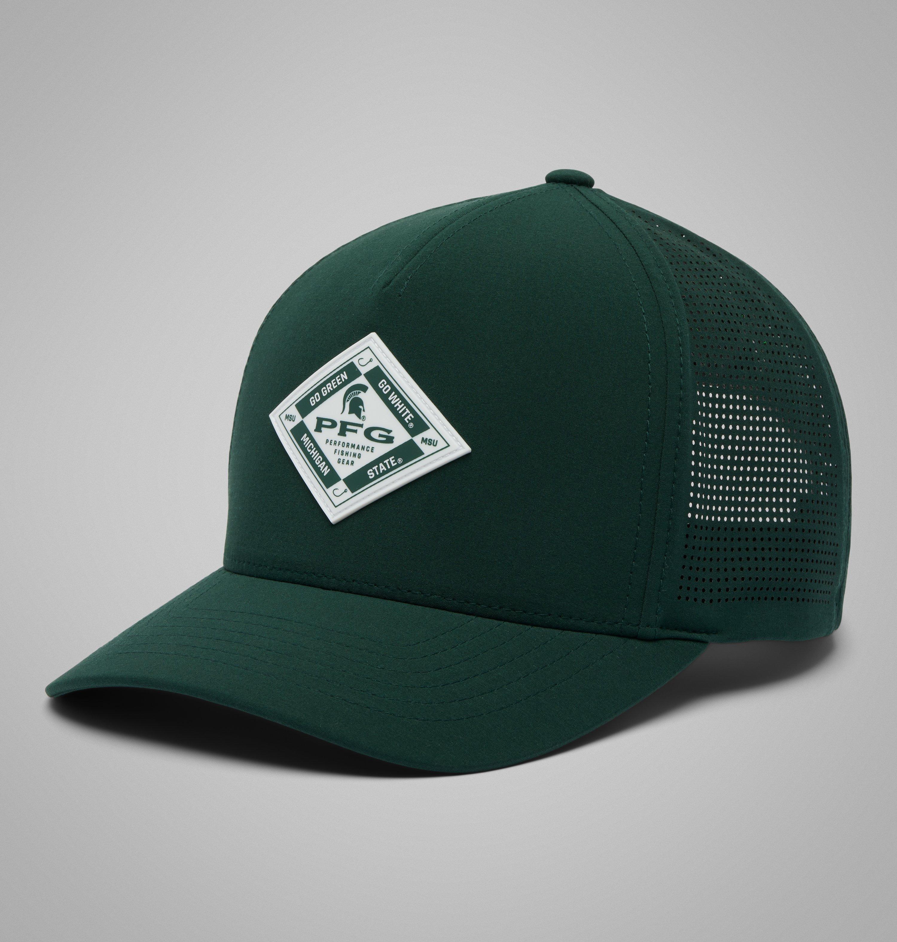 Columbia Collegiate PFG Elite 3D Stretch Snap Back - Michigan State by COLUMBIA
