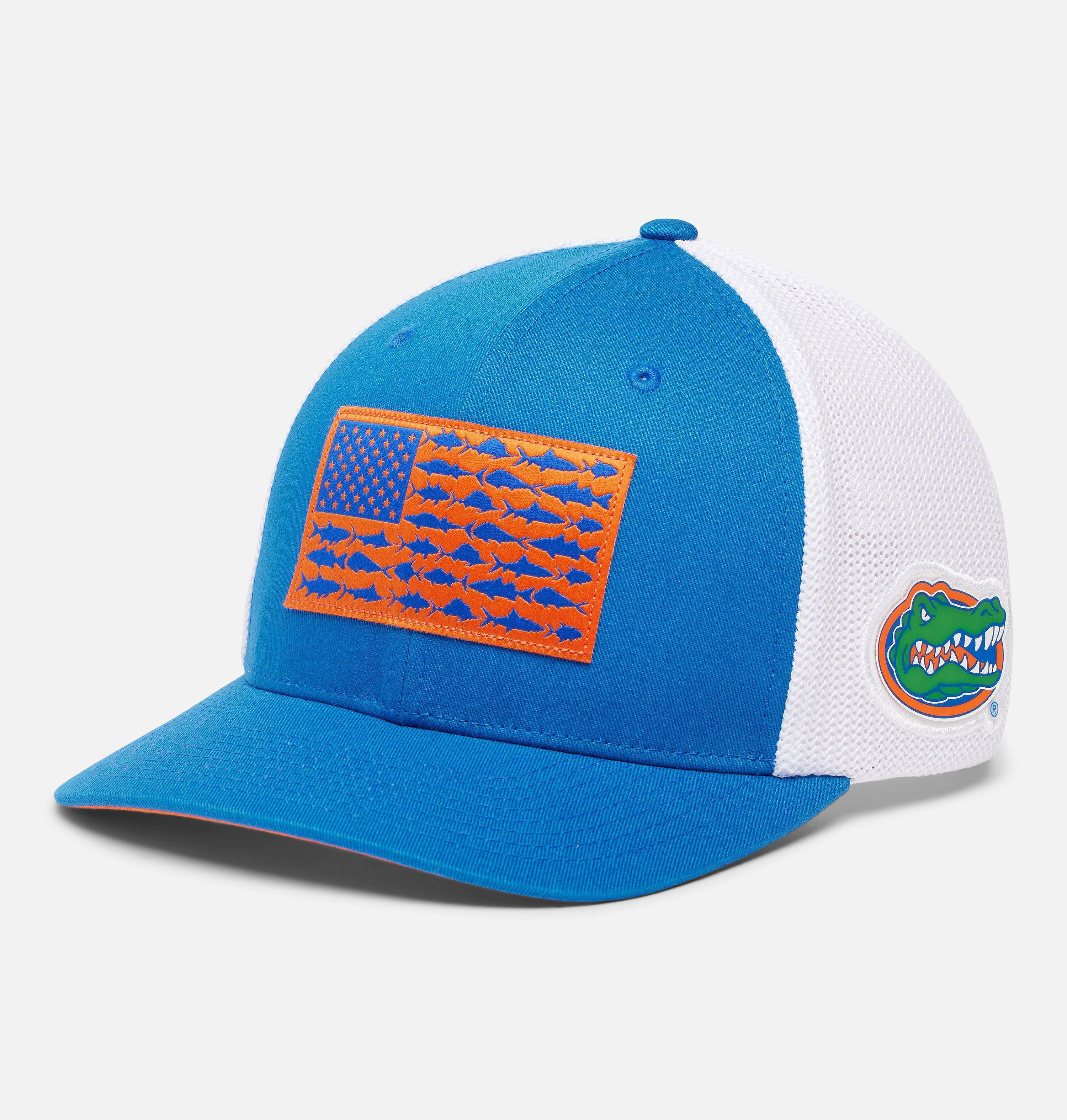 Columbia Collegiate PFG Mesh Fish Flag Ball Cap - Florida by COLUMBIA