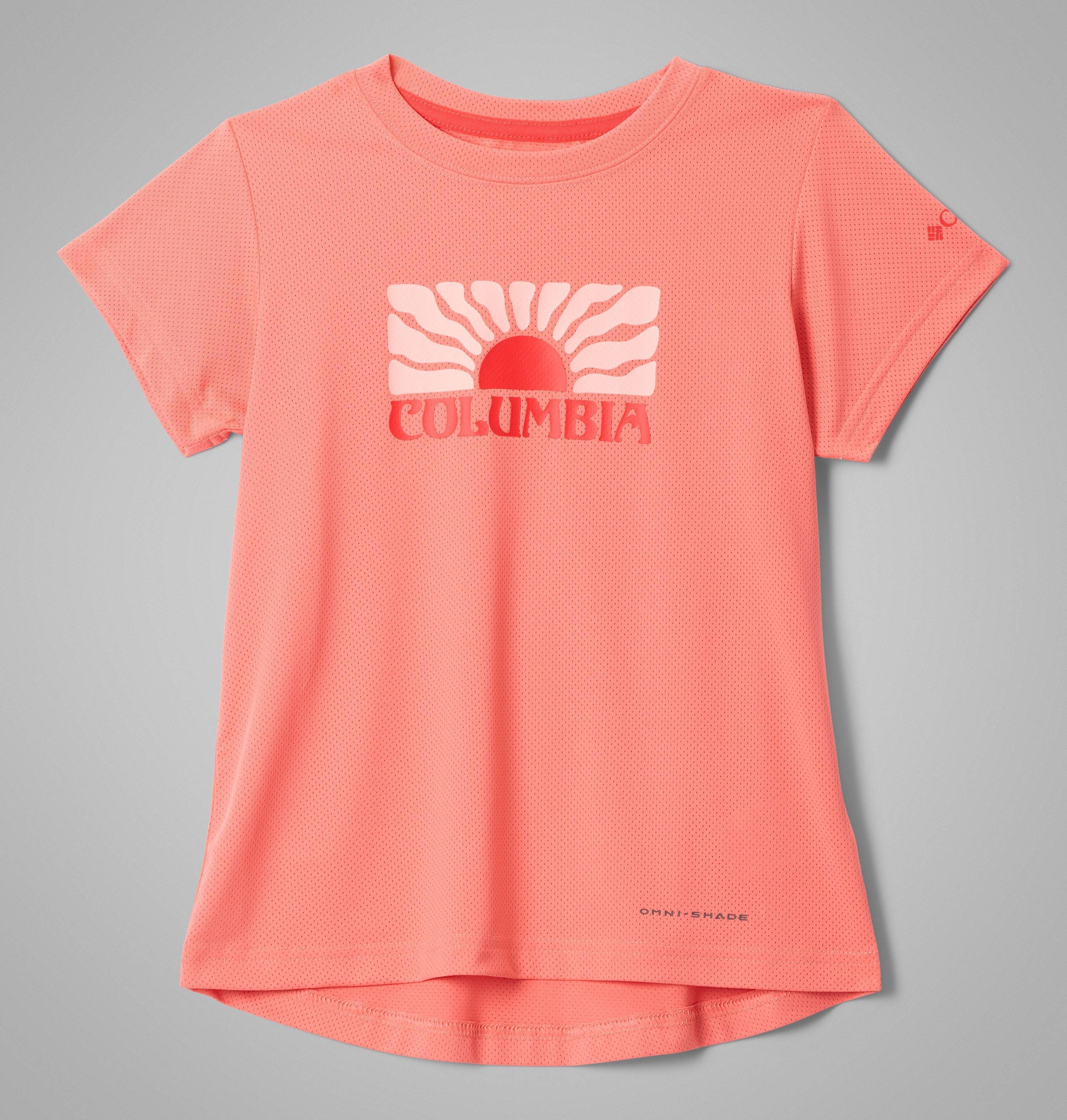 Columbia Girls' Tech Trail Utility Short Sleeve Graphic Crew by COLUMBIA