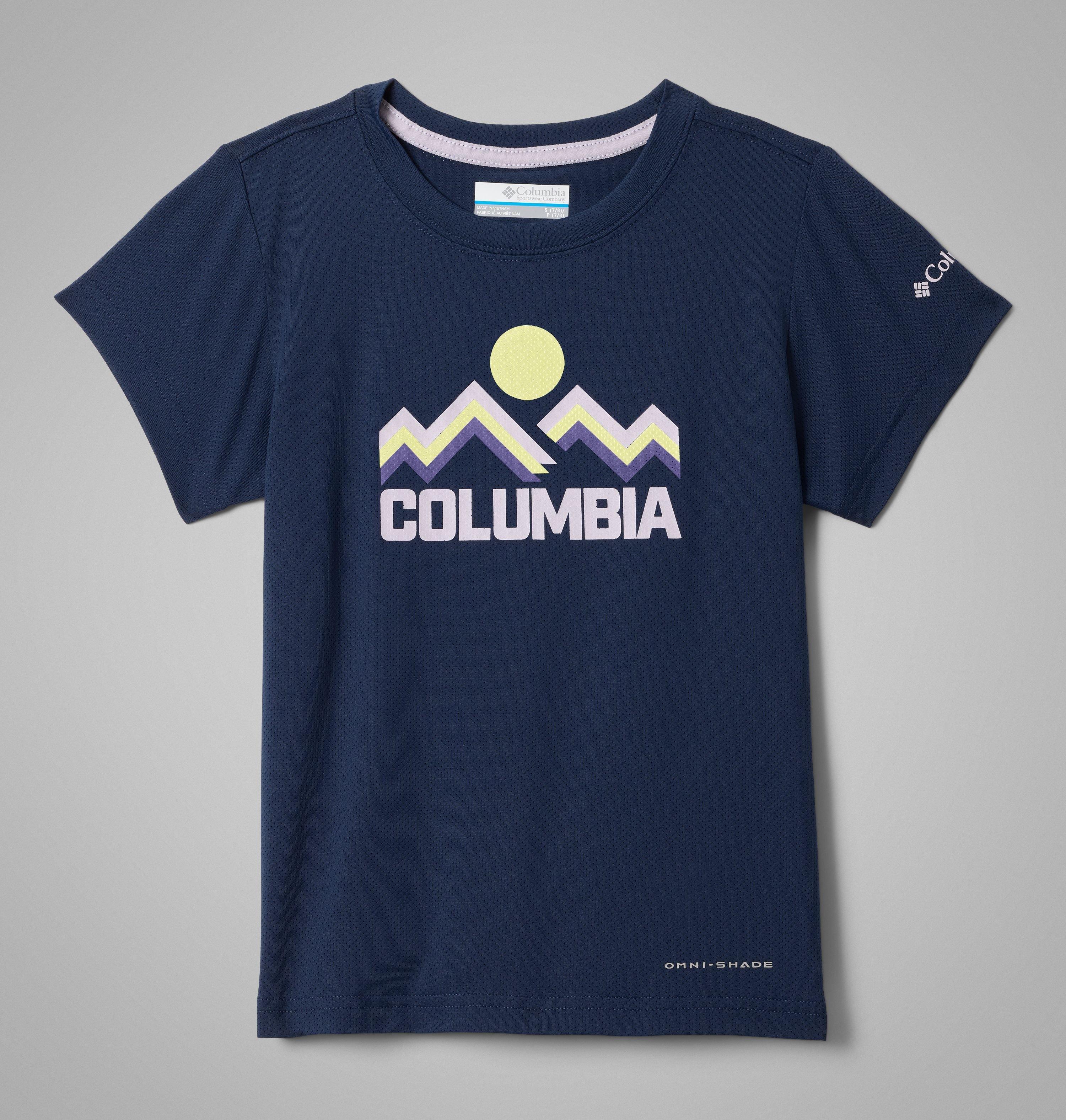 Columbia Girls' Tech Trail Utility Short Sleeve Graphic Crew by COLUMBIA