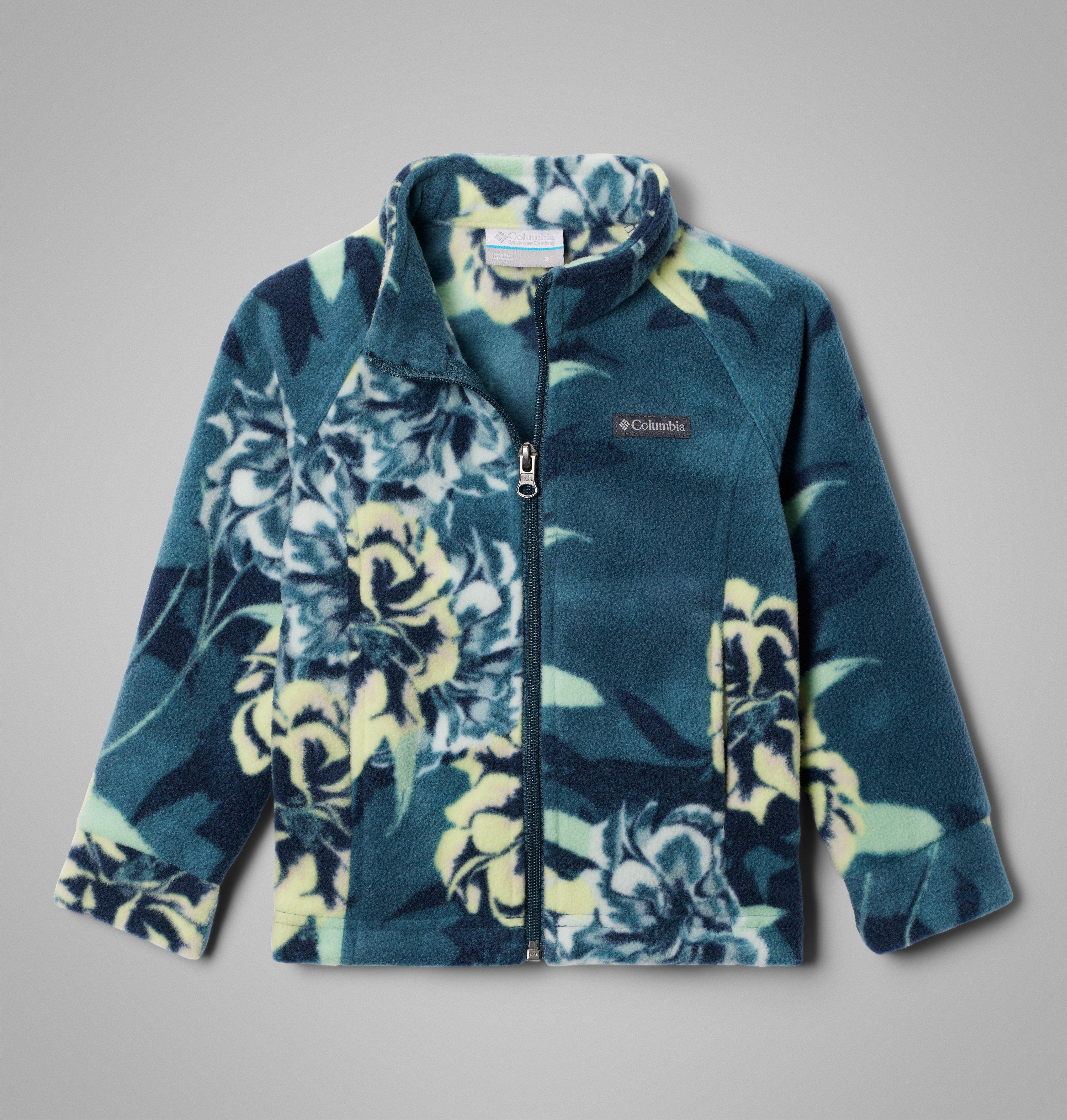 Columbia Girls' Toddler Benton Springs II Printed Fleece Jacket by COLUMBIA