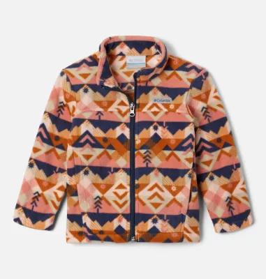 Columbia Girls' Toddler Castle Dale Printed Full Zip Fleece Jacket by COLUMBIA