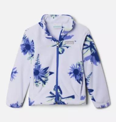 Columbia Girls' Toddler Castle Dale Printed Full Zip Fleece Jacket by COLUMBIA