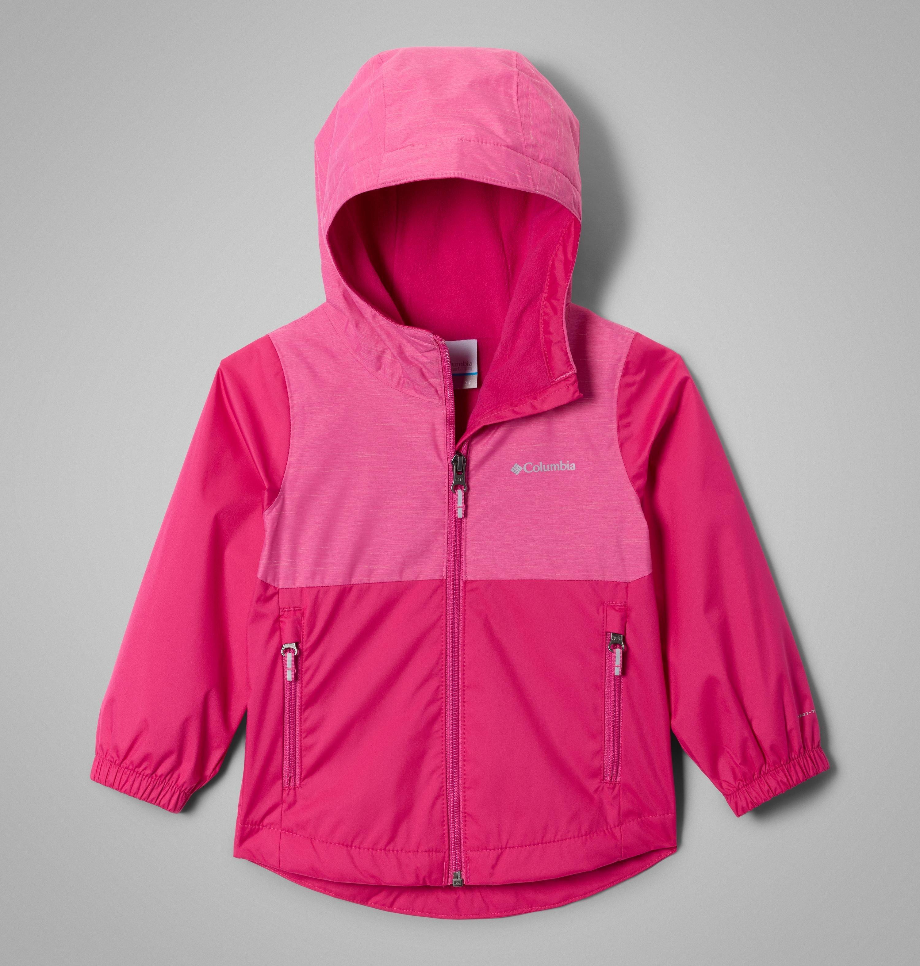 Columbia Girls' Toddler Rainy Trails III Fleece Lined Jacket by COLUMBIA