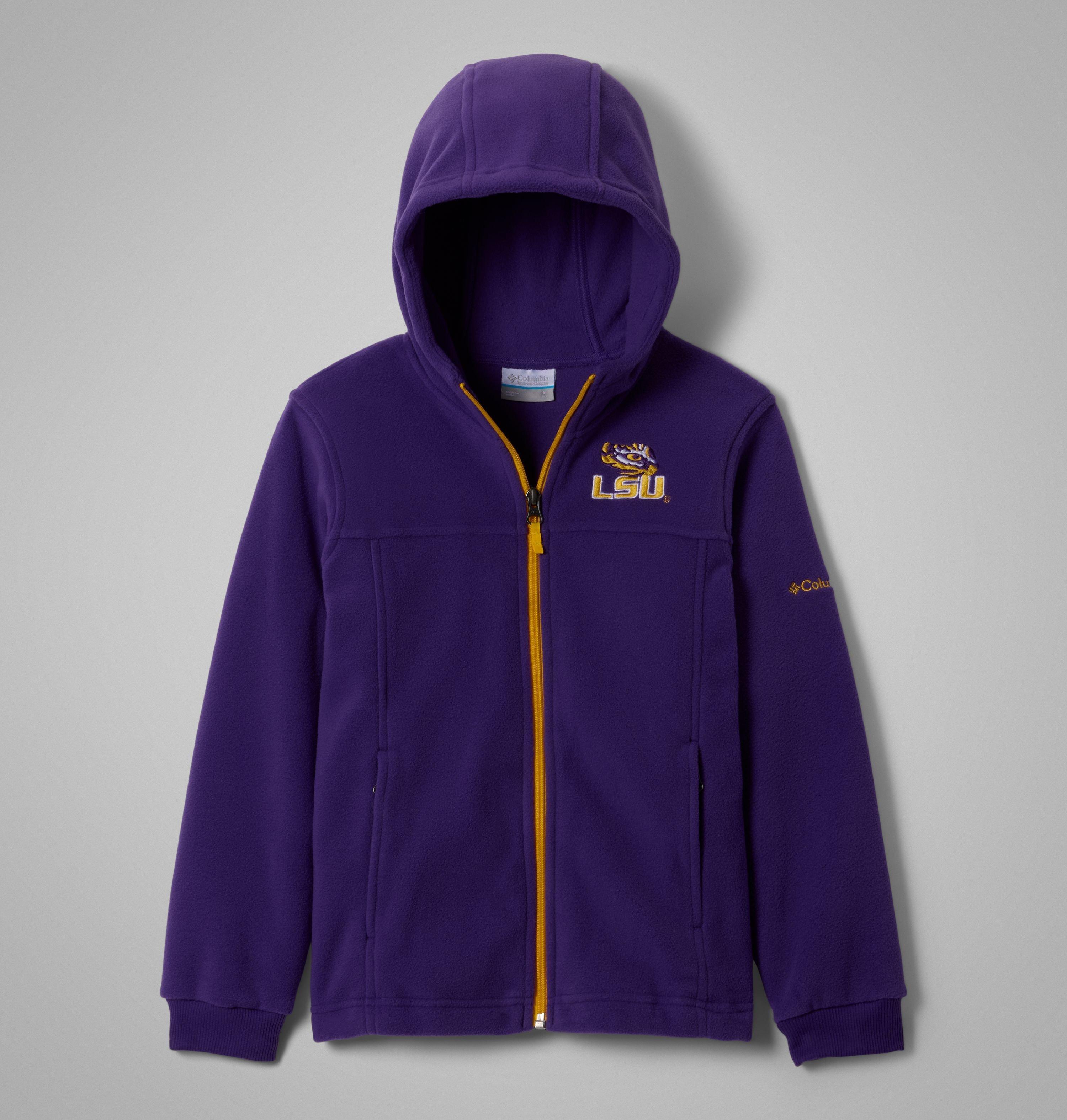 Columbia Kids' Collegiate Flanker Fleece Hoodie - LSU by COLUMBIA