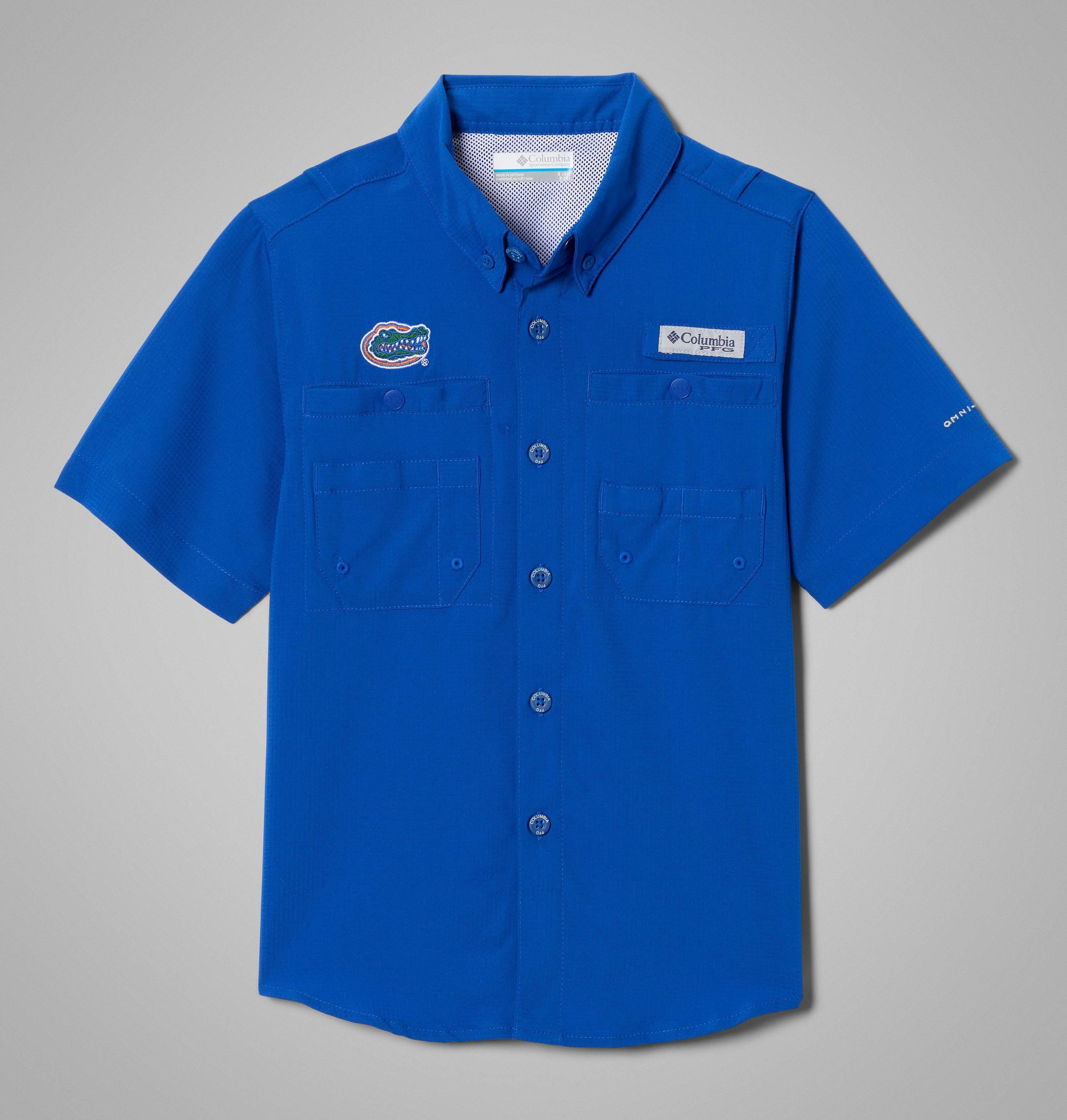 Columbia Kids' Collegiate PFG Tamiami Short Sleeve Shirt - Florida by COLUMBIA