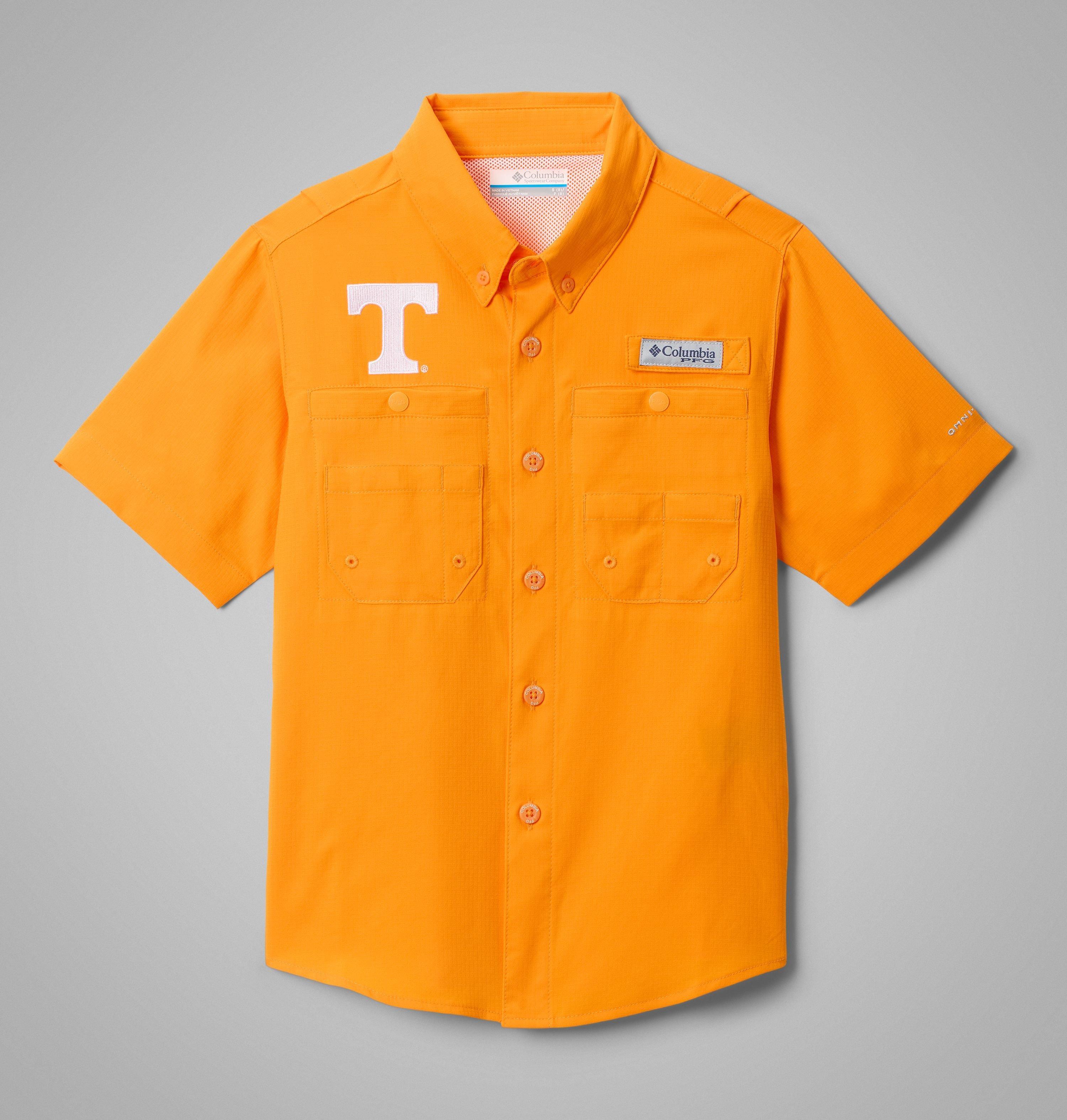 Columbia Kids' Collegiate PFG Tamiami Short Sleeve Shirt - Tennessee by COLUMBIA