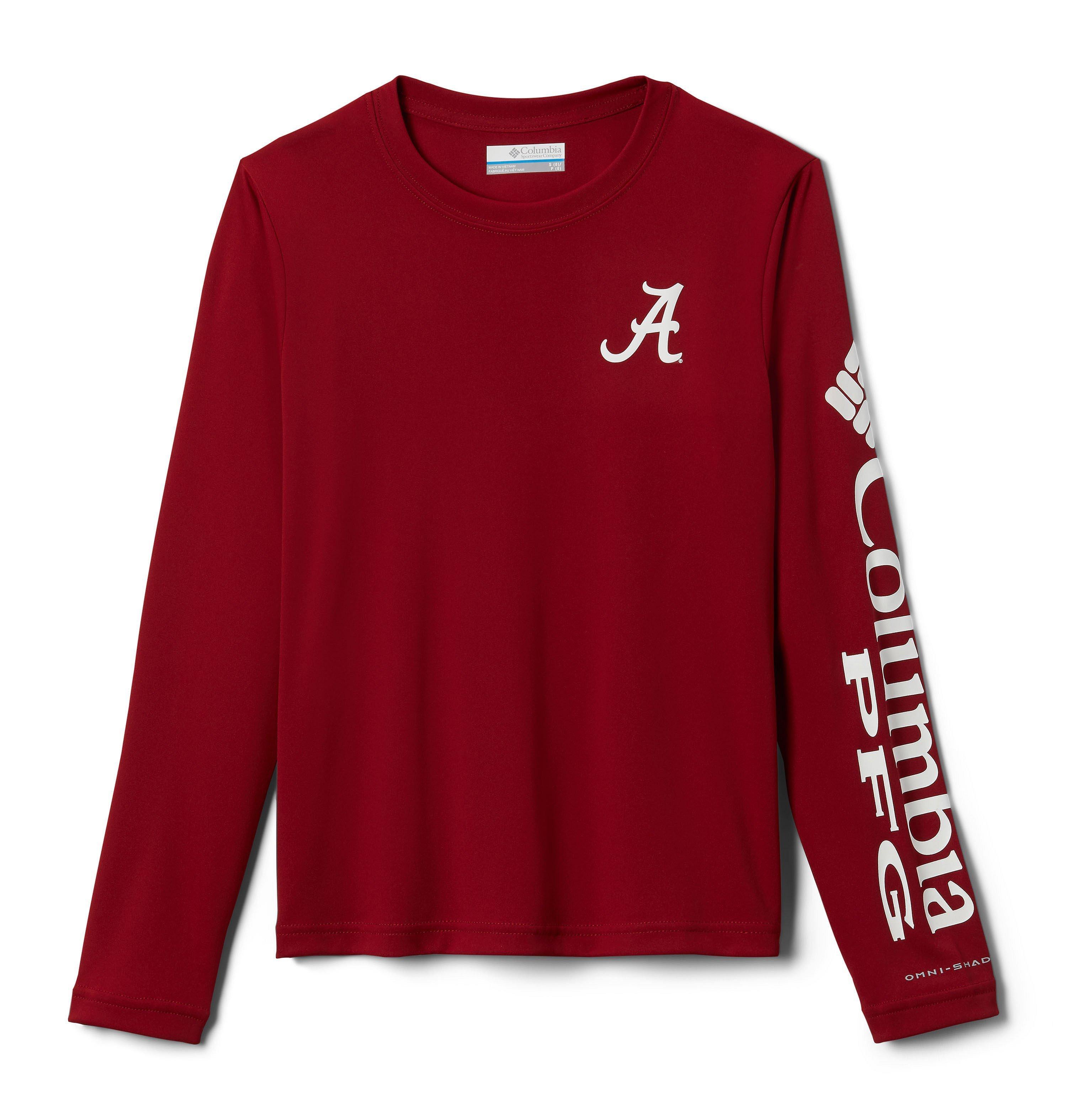 Columbia Kids' Collegiate PFG Terminal Tackle Long Sleeve Shirt - Alabama by COLUMBIA