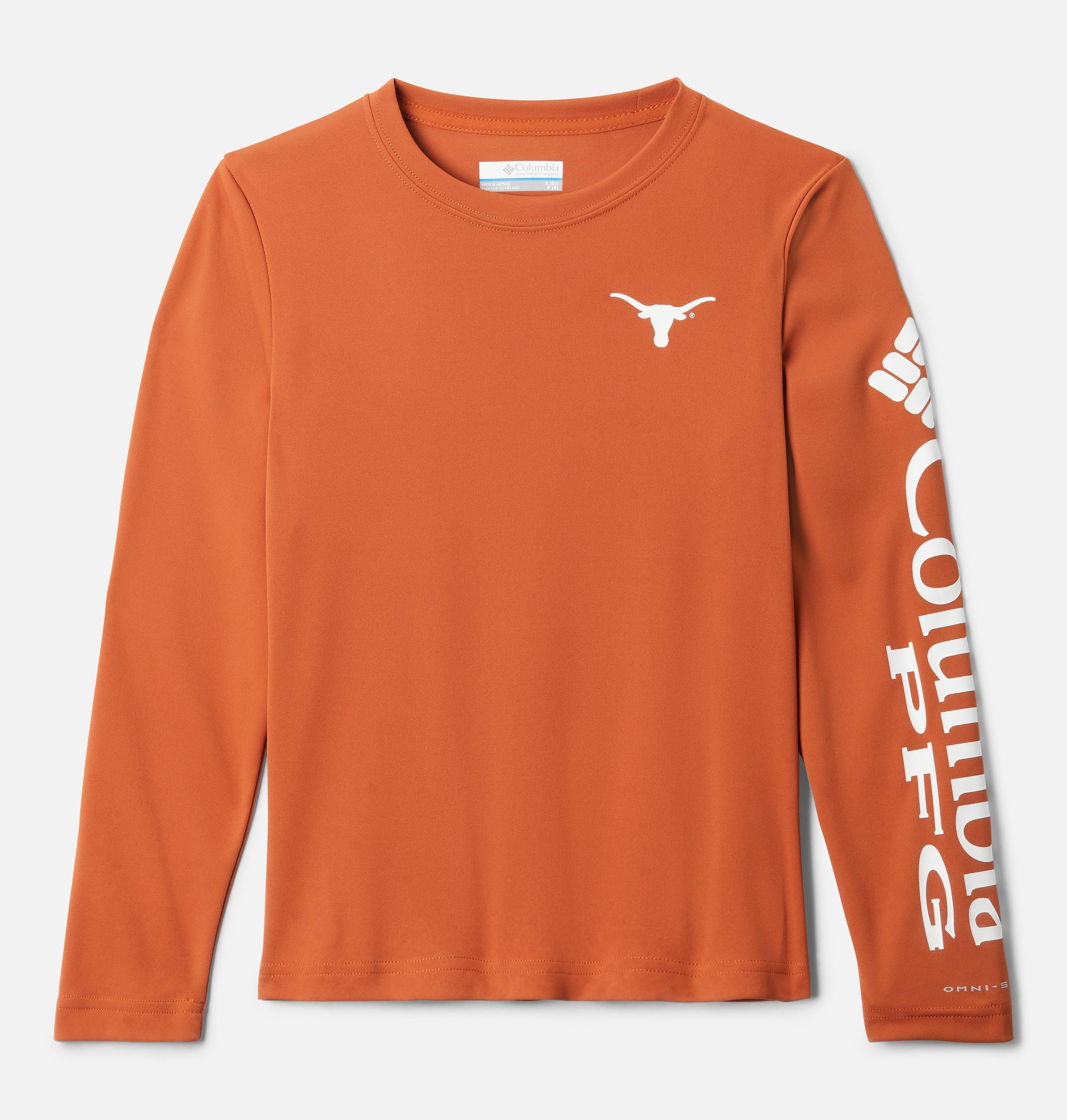 Columbia Kids' Collegiate PFG Terminal Tackle Long Sleeve Shirt - Texas by COLUMBIA
