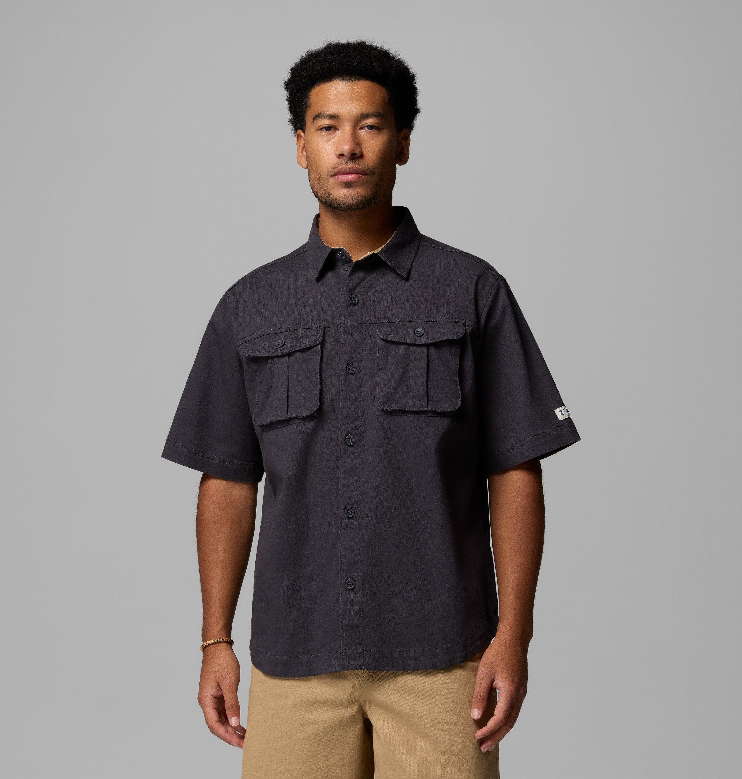 Columbia Men's Acker Rock Twill Short Sleeve Button Up Shirt by COLUMBIA
