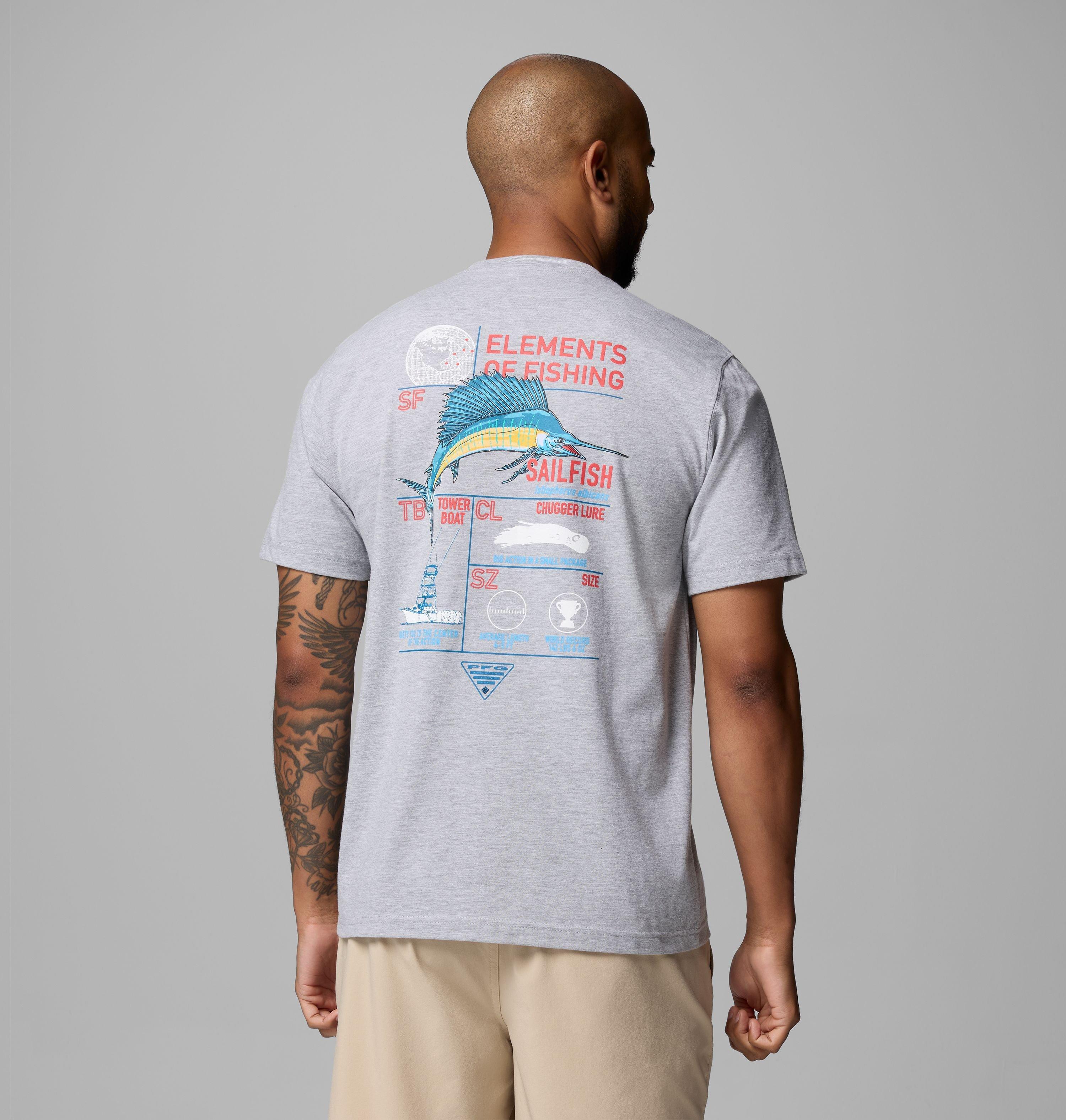 Columbia Men's Anski Sailfish PFG Short Sleeve T-Shirt by COLUMBIA