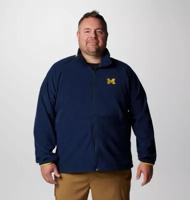 Columbia Men's Collegiate Flanker IV Fleece Jacket - Big - Michigan by COLUMBIA