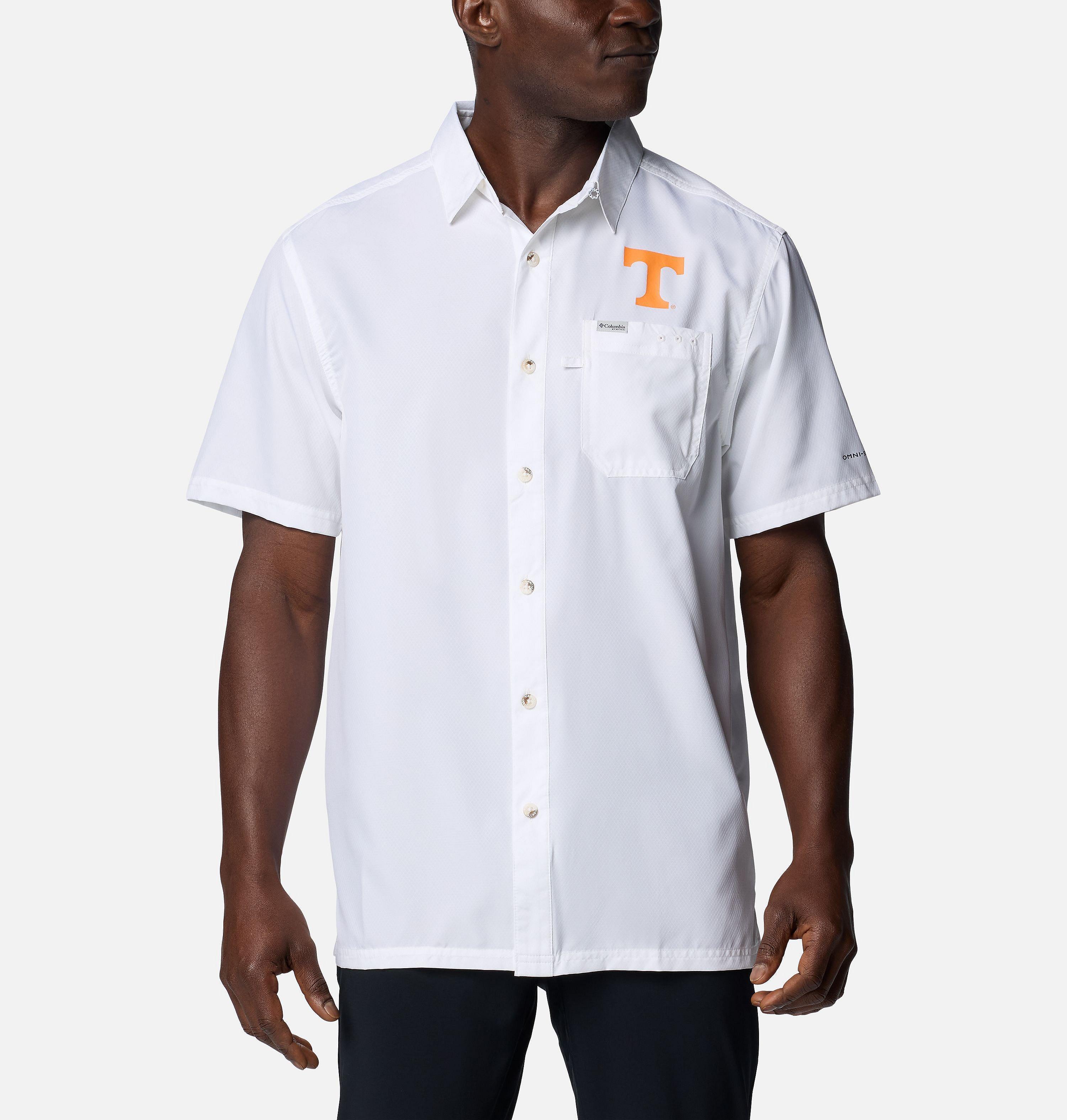 Columbia Men's Collegiate PFG Slack Tide Camp Shirt - Tennessee by COLUMBIA