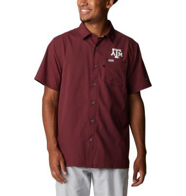 Columbia Men's Collegiate PFG Slack Tide Camp Shirt - Texas A&M by COLUMBIA