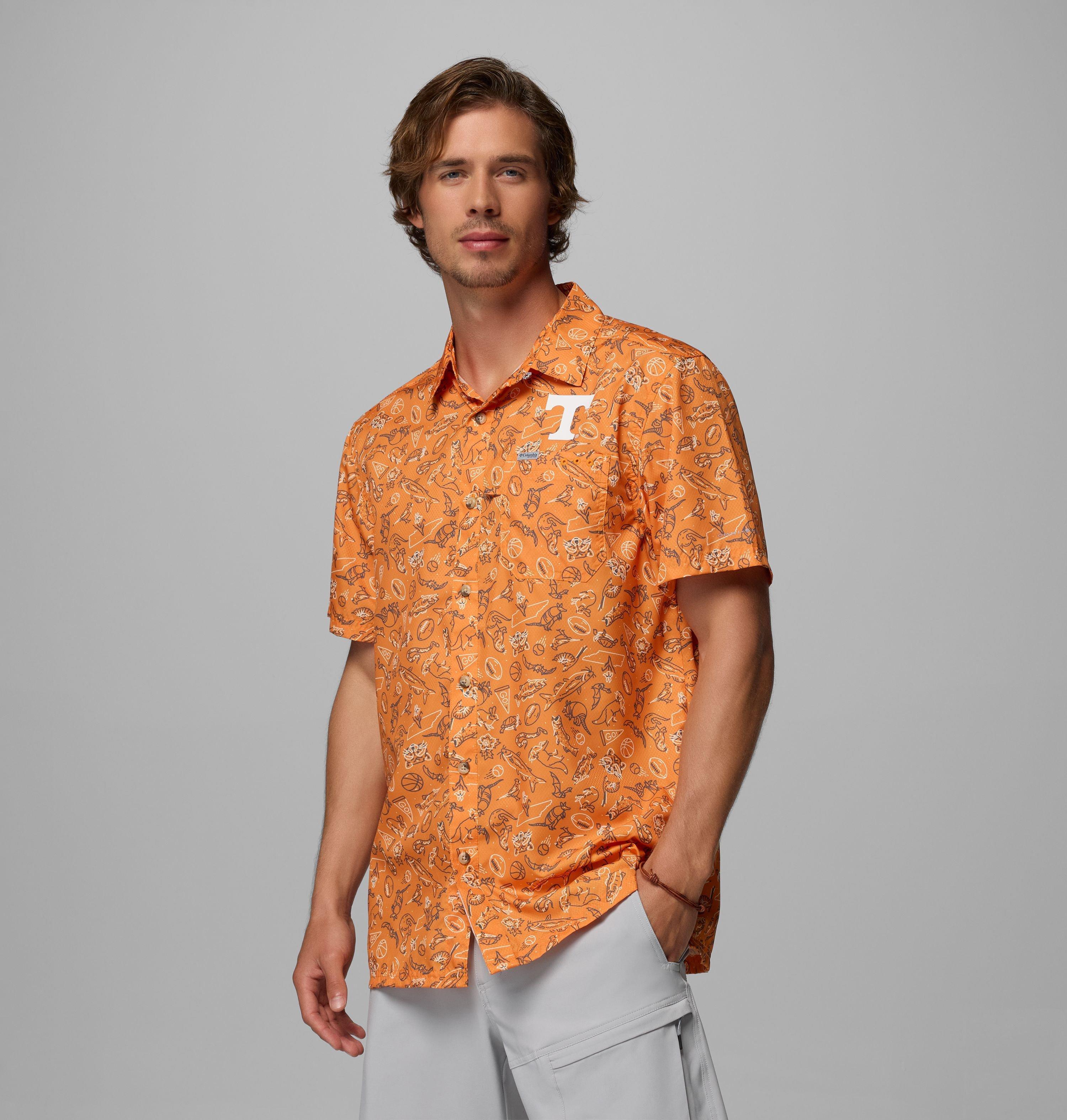 Columbia Men's Collegiate PFG Super Slack Tide Shirt - Tennessee by COLUMBIA